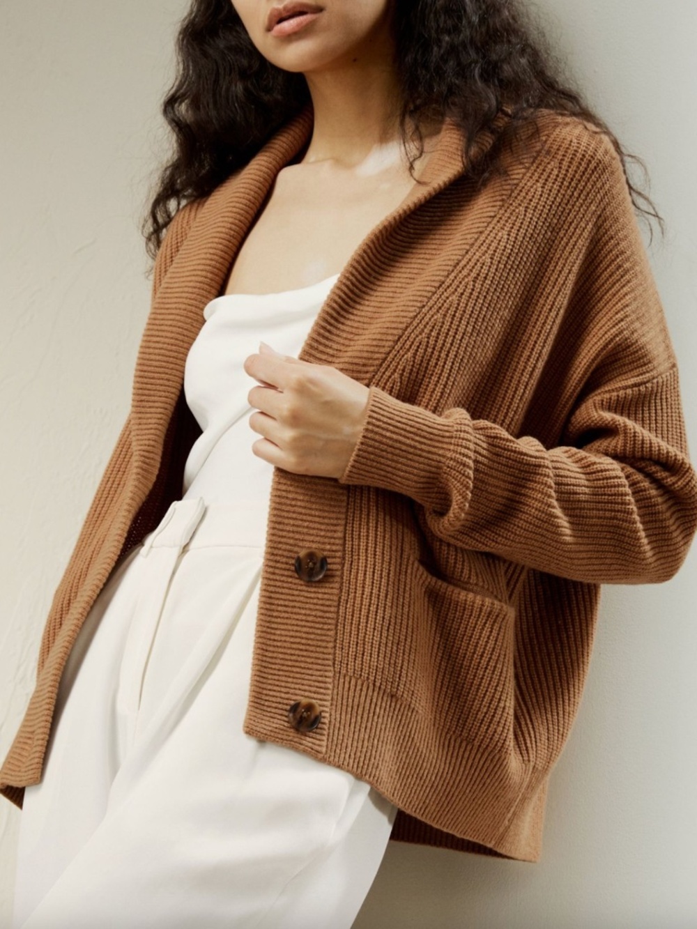 LilySilk wool and cashmere cardigan